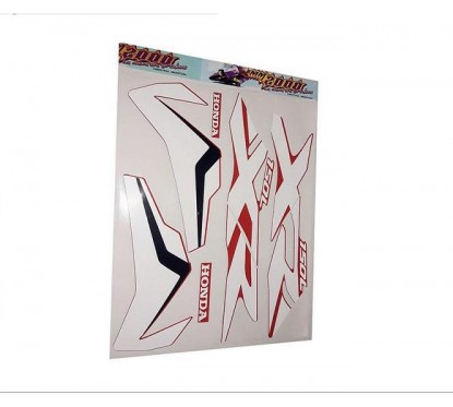 CALCOMANIA HONDA XR 150L `18 ROJA -  BLANCA (MM 2000)